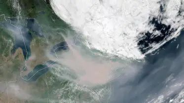 Northeast U.S. Chokes on Record-Breaking Wildfire Smoke From Quebec