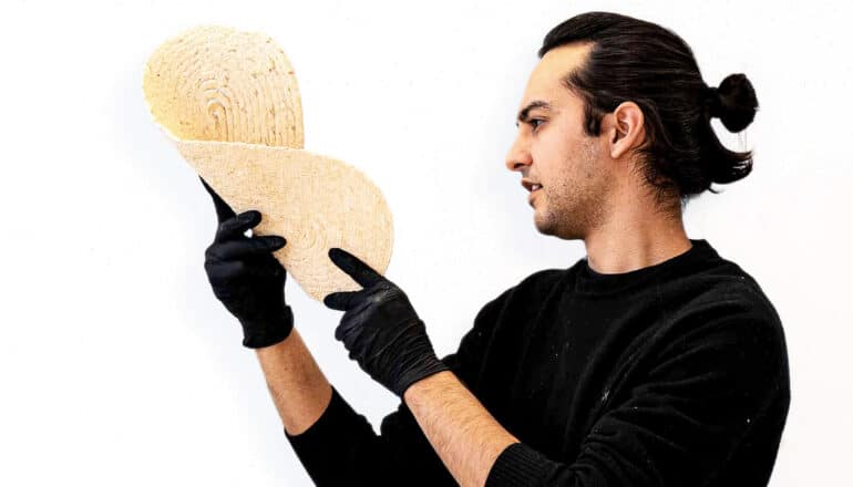 Sawdust and 3D printing combine for reusable building material