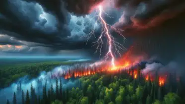 Boreal Forests at Risk: Lightning-Induced Wildfires Threaten Crucial Carbon Storage