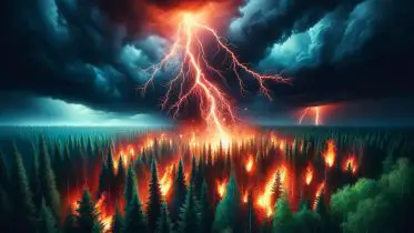 Increased Lightning Fires Threaten Boreal Forest Carbon Storage