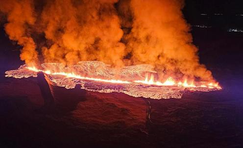 Iceland battles a lava flow: Countries have built barriers and tried explosives in the past, but it’s hard to stop molten rock