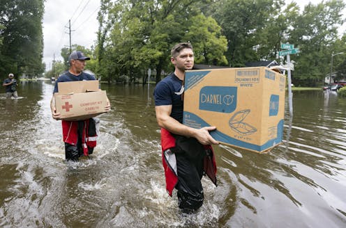 Tropical Storm Debby creeps along the Carolinas, bringing days of heavy rain and flooding – a climate scientist explains why