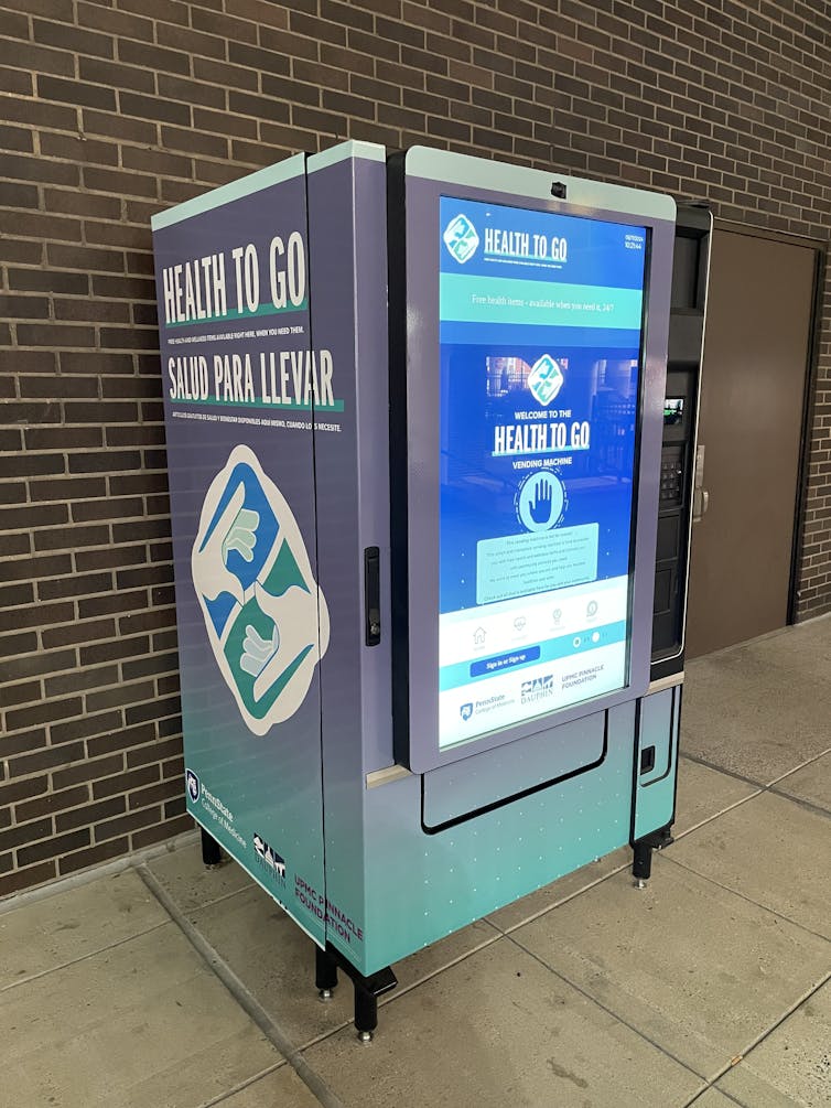 Harm-reduction vending machines offer free naloxone, pregnancy tests and hygiene kits