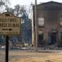 Wildfire tears through California gold rush town