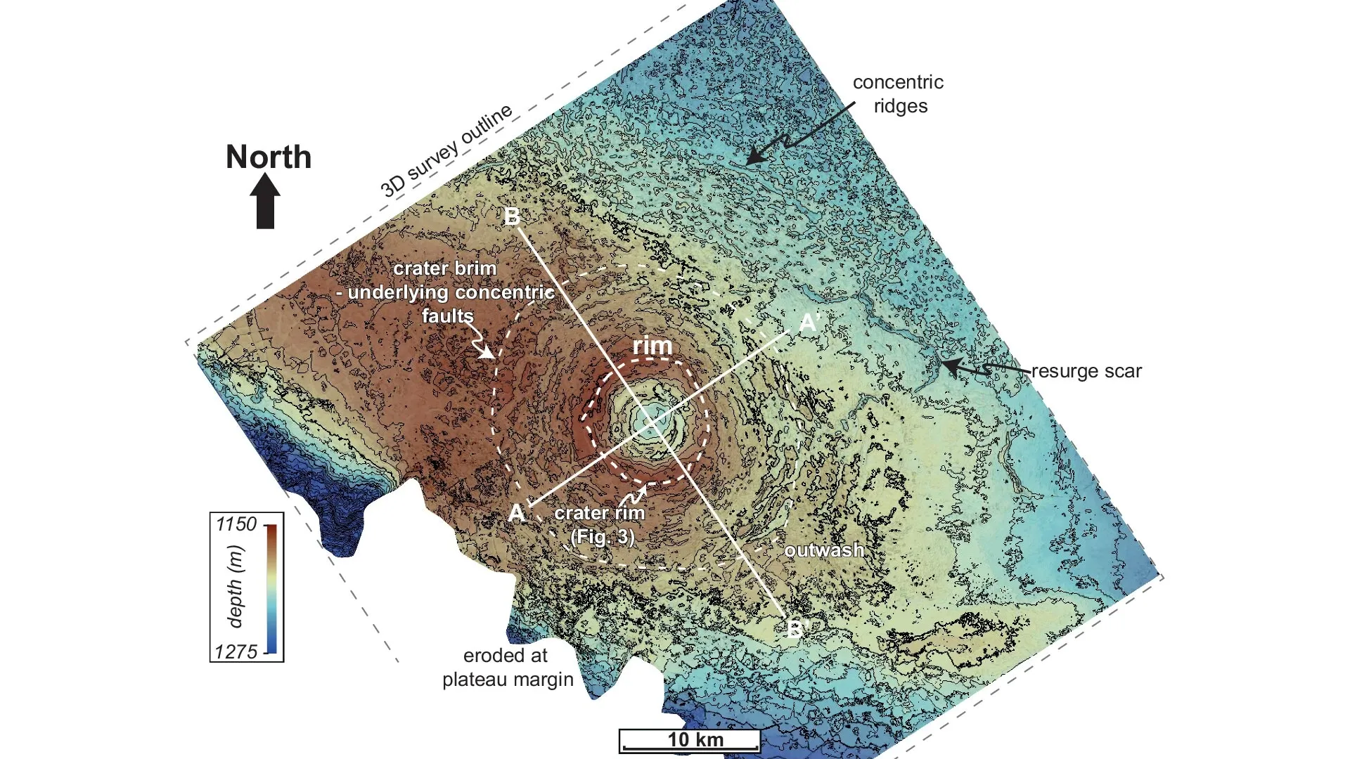 Hidden 5-mile wide asteroid crater beneath the Atlantic revealed in stunning 3D