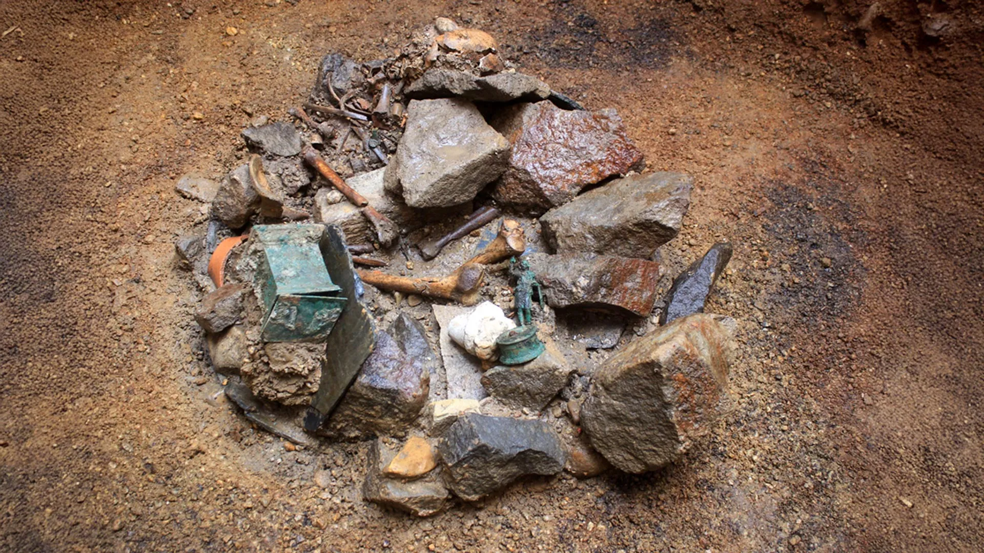 Buried Roman sanctuary discovered beneath Frankfurt hints at shocking rituals