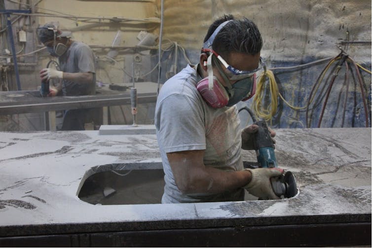 Quartz countertops are driving a public health crisis in the US – 2 occupational health experts explain the surge of lung transplants and lawsuits